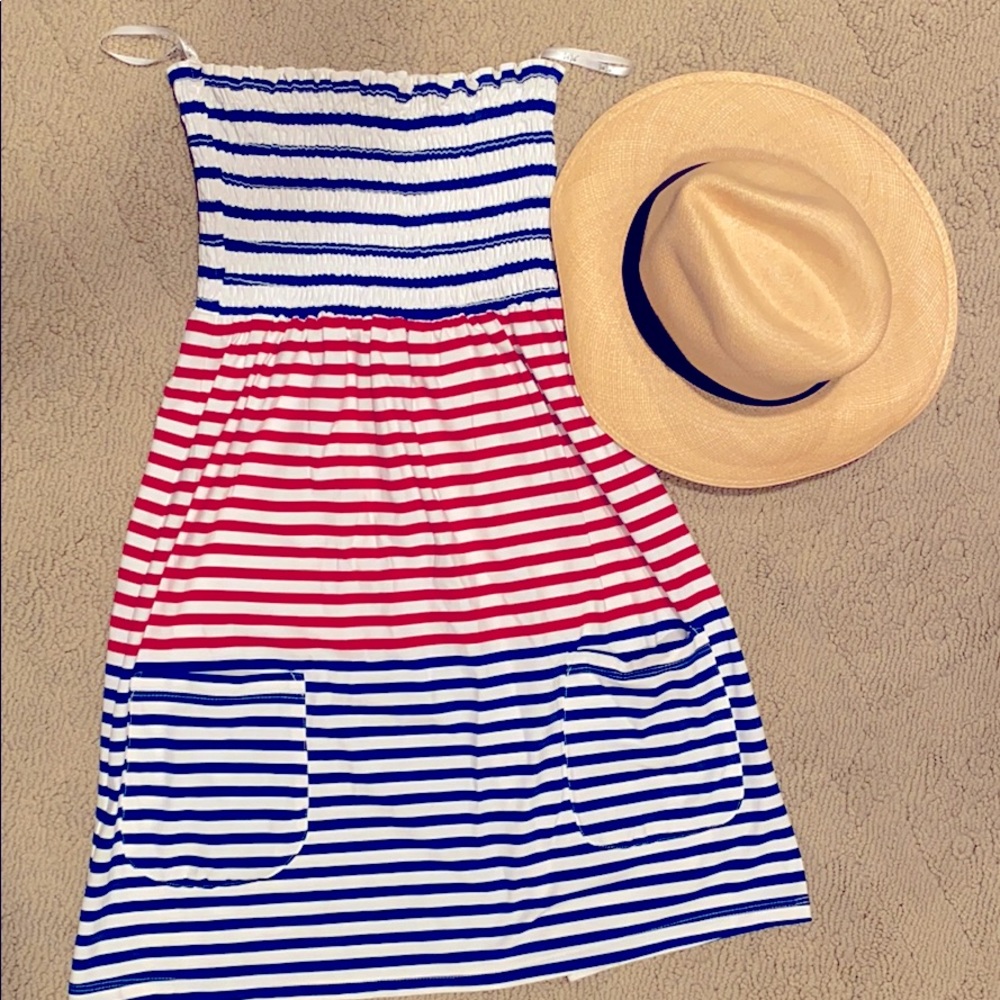 VaVa /Joy Han NWT red white blue strapless Sz Md
